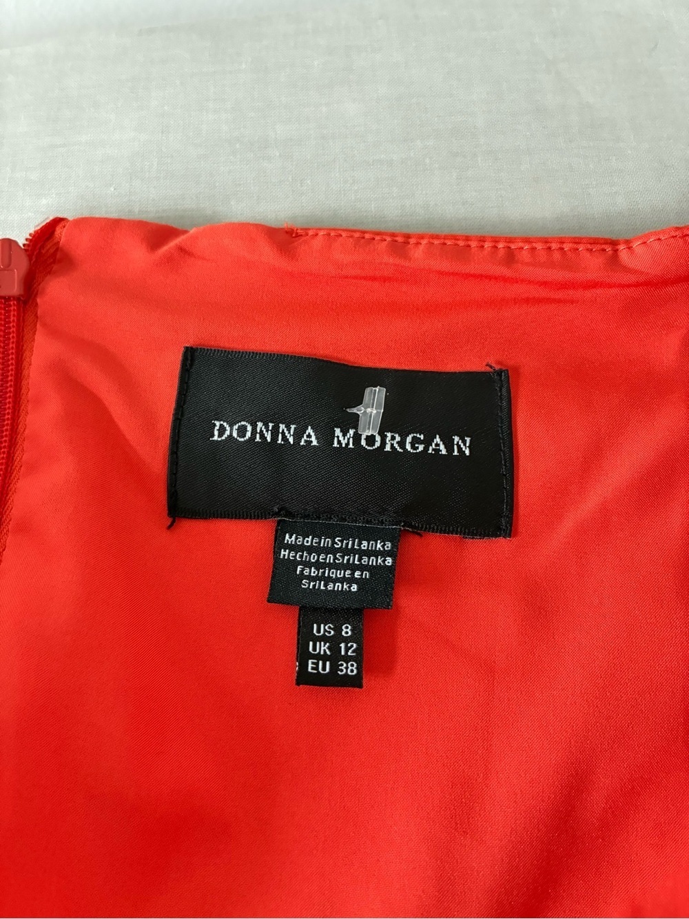 Donna Morgan Colorblock Ruffle Cap Sleeve Tiered Midi Dress - Picture 7 of 10